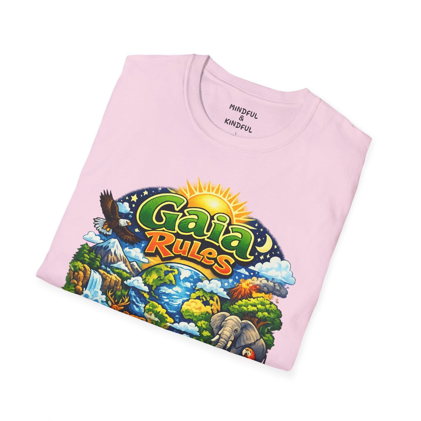 Gaia Rules Nature T-Shirt — Wildlife & Earth Lover Tee