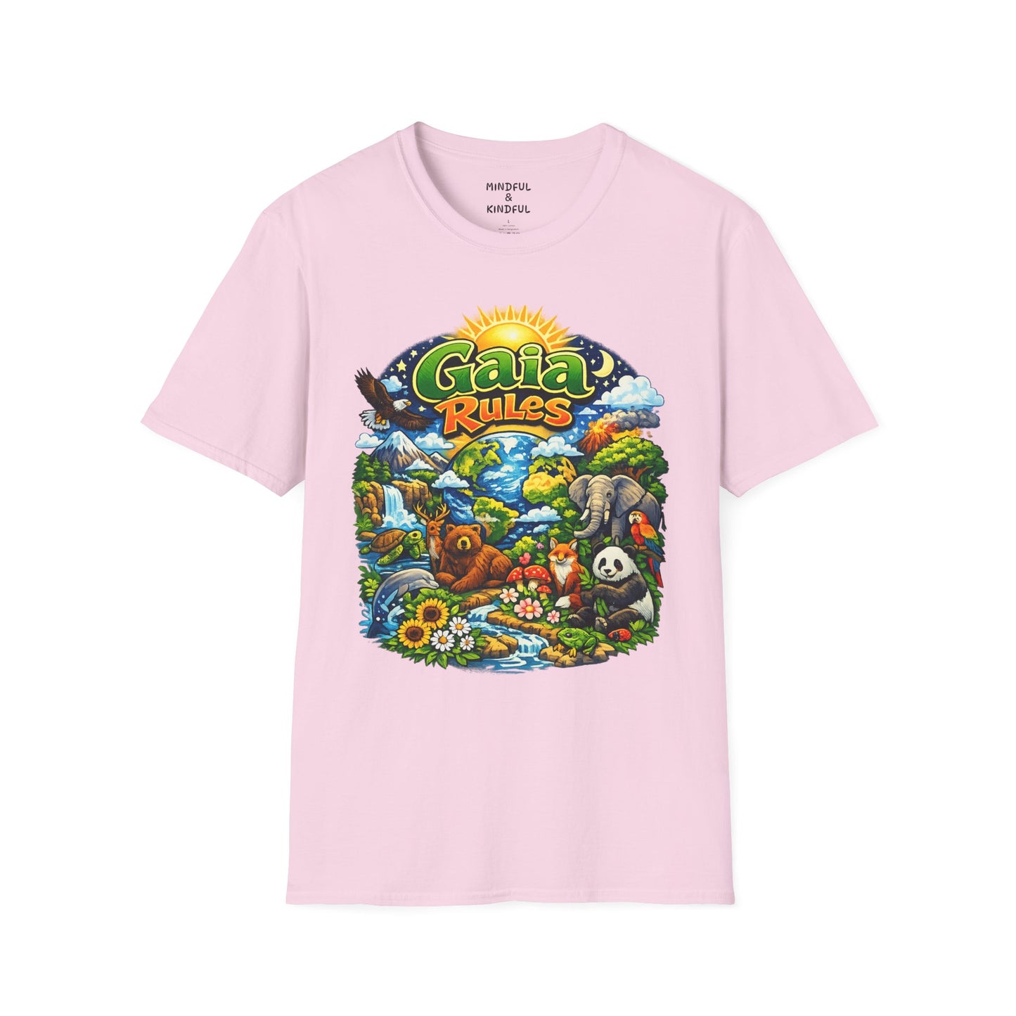 Gaia Rules Nature T-Shirt — Wildlife & Earth Lover Tee
