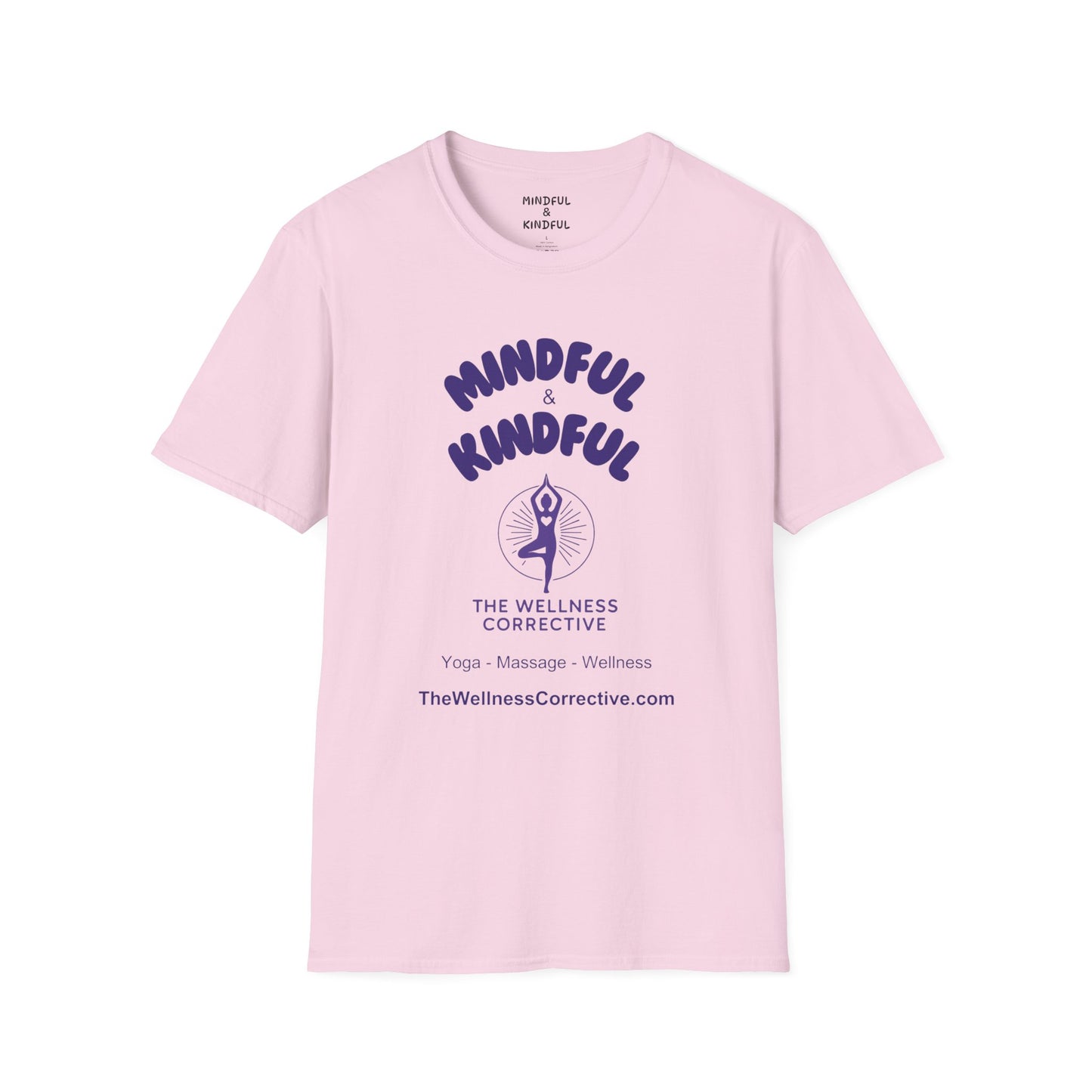 Mindful & Kindful Yoga-Inspired T-Shirt — The Wellness Corrective Tee