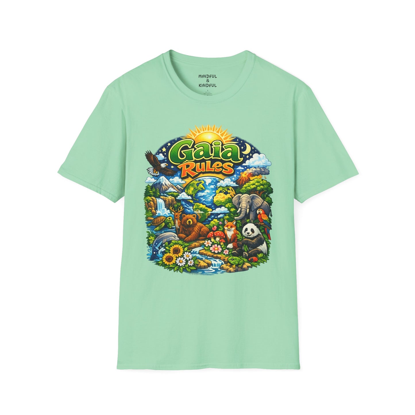 Gaia Rules Nature T-Shirt — Wildlife & Earth Lover Tee