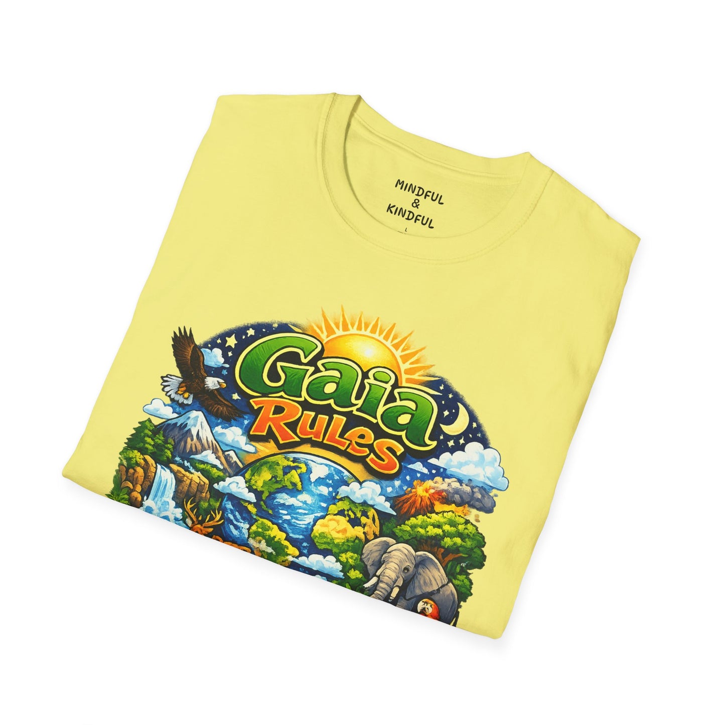 Gaia Rules Nature T-Shirt — Wildlife & Earth Lover Tee
