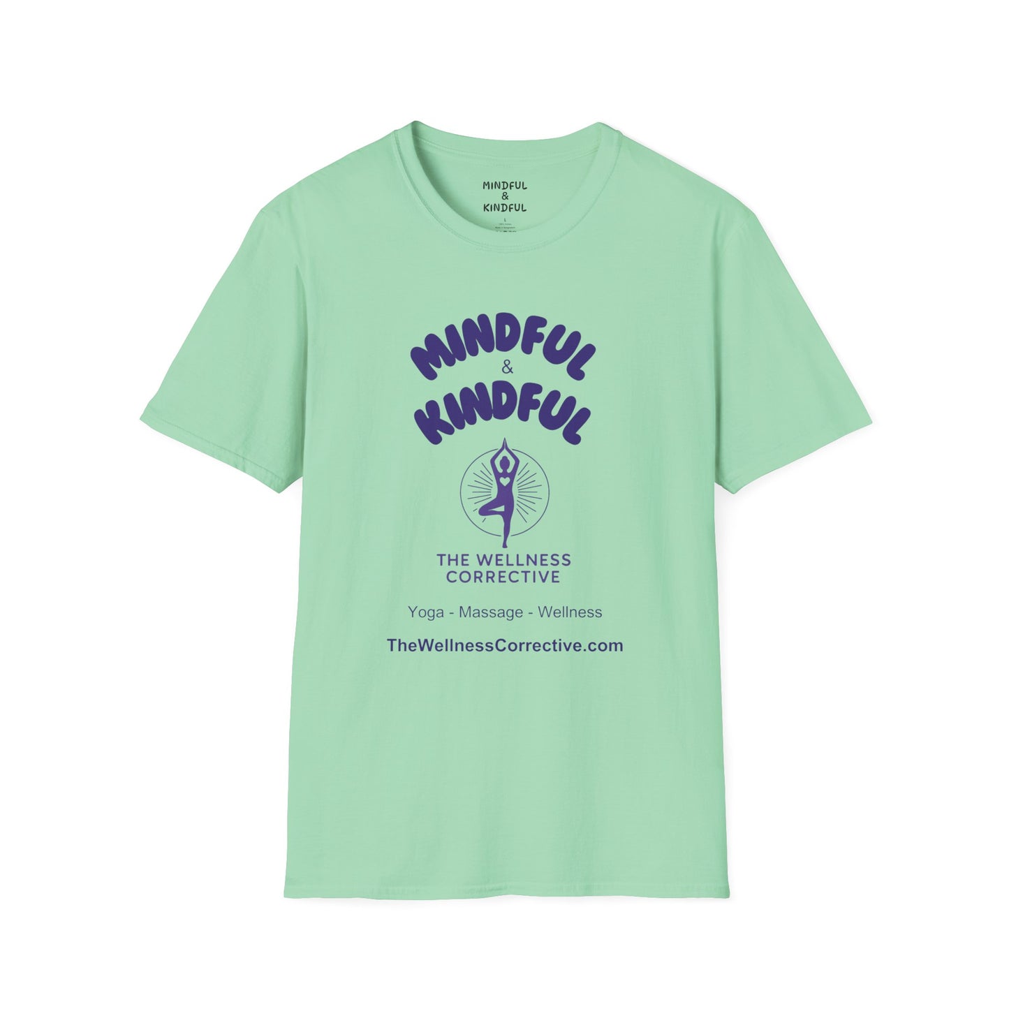 Mindful & Kindful Yoga-Inspired T-Shirt — The Wellness Corrective Tee