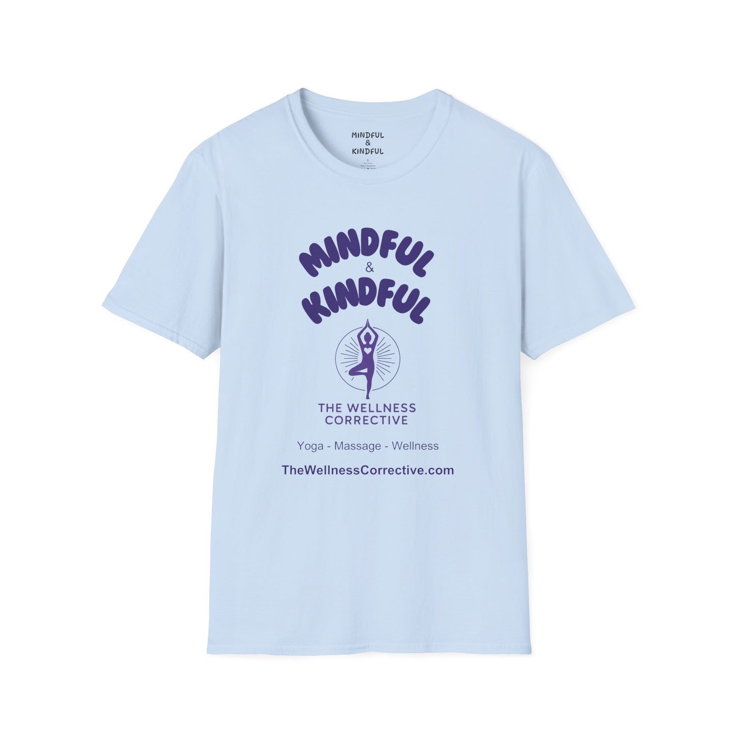 Mindful & Kindful Yoga-Inspired T-Shirt — The Wellness Corrective Tee