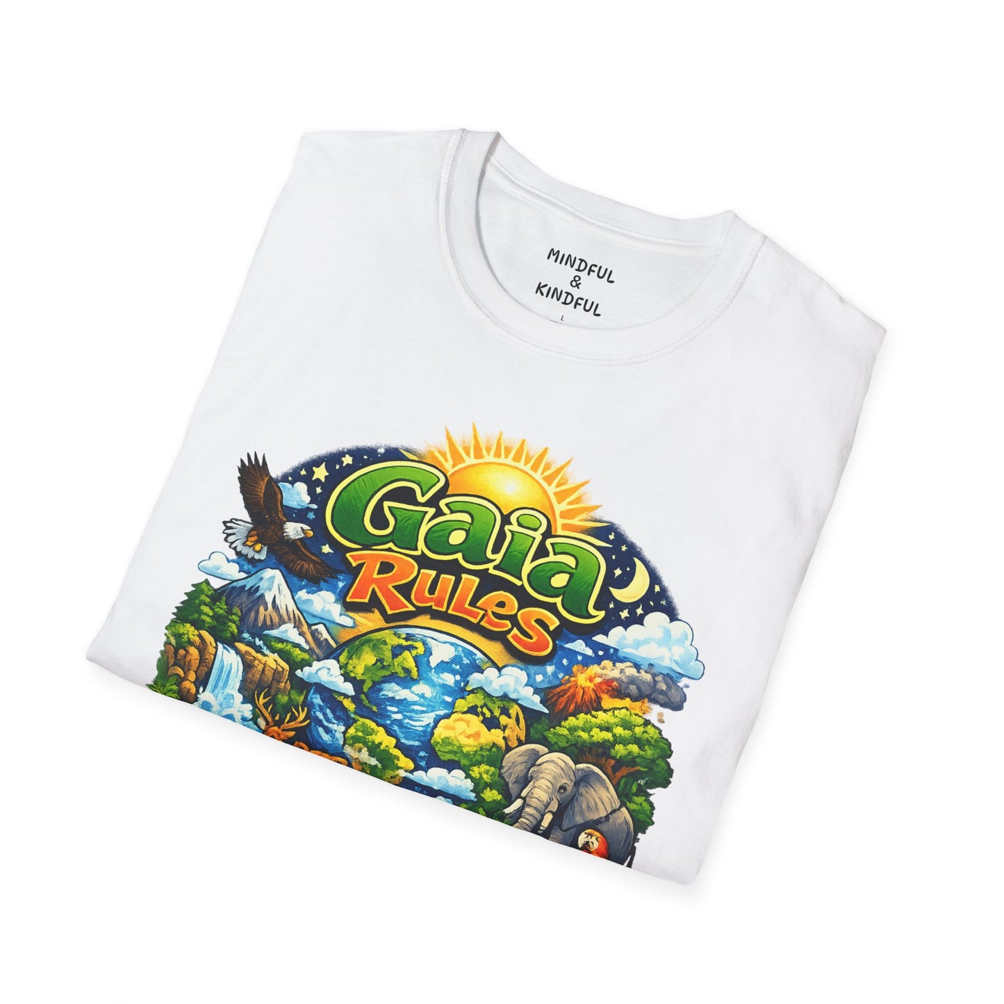 Gaia Rules Nature T-Shirt — Wildlife & Earth Lover Tee