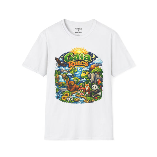 Gaia Rules Nature T-Shirt — Wildlife & Earth Lover Tee