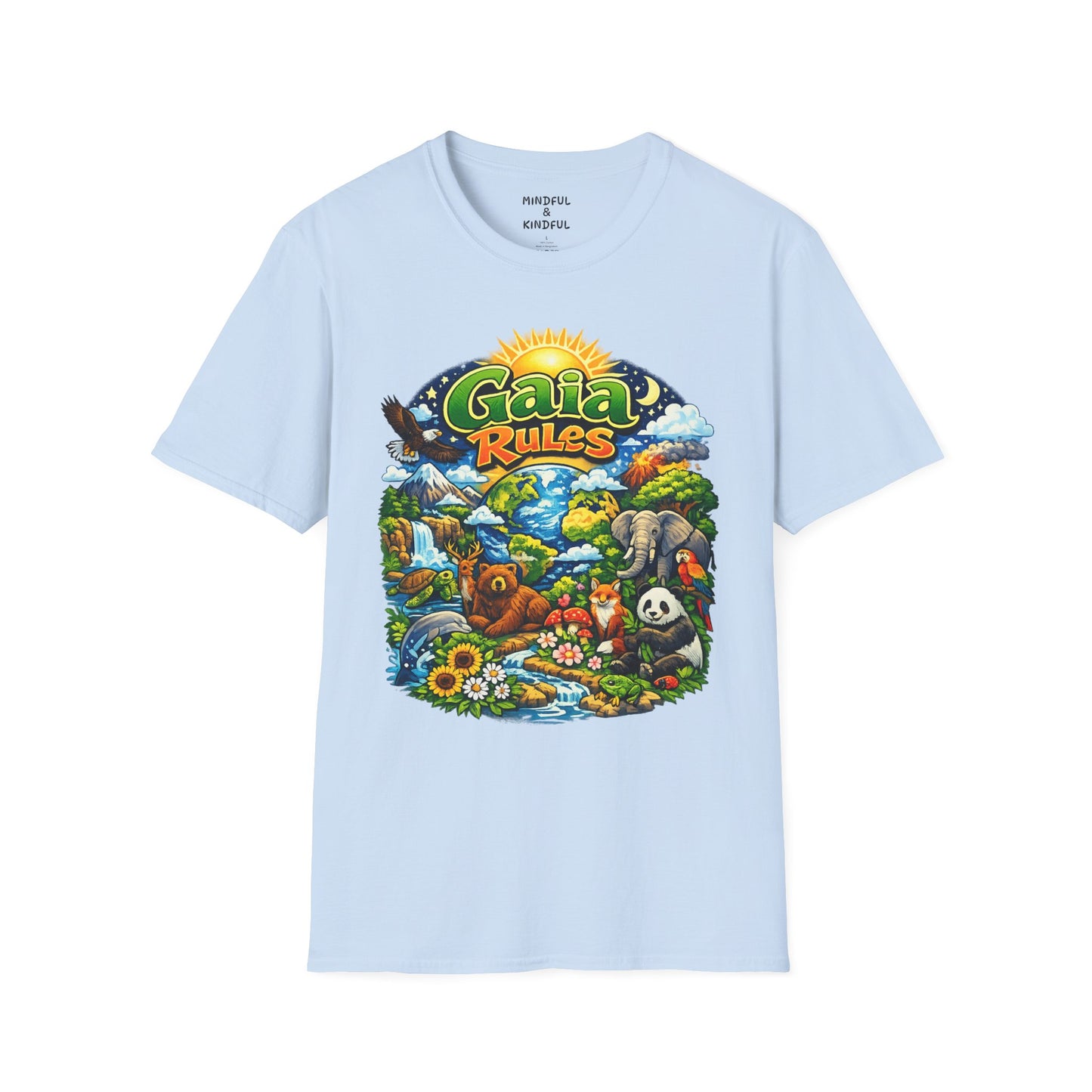 Gaia Rules Nature T-Shirt — Wildlife & Earth Lover Tee