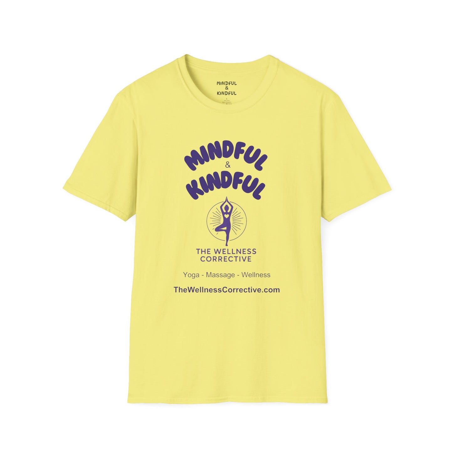 Mindful & Kindful Yoga-Inspired T-Shirt — The Wellness Corrective Tee