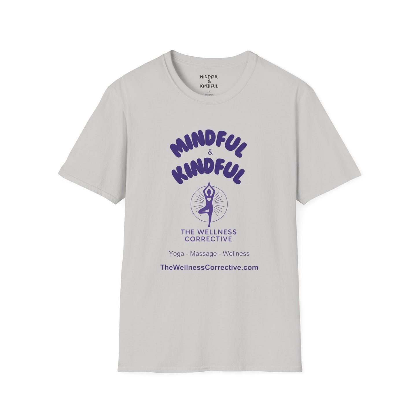Mindful & Kindful Yoga-Inspired T-Shirt — The Wellness Corrective Tee