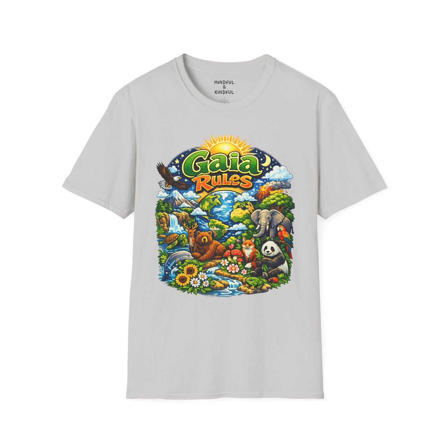 Gaia Rules Nature T-Shirt — Wildlife & Earth Lover Tee