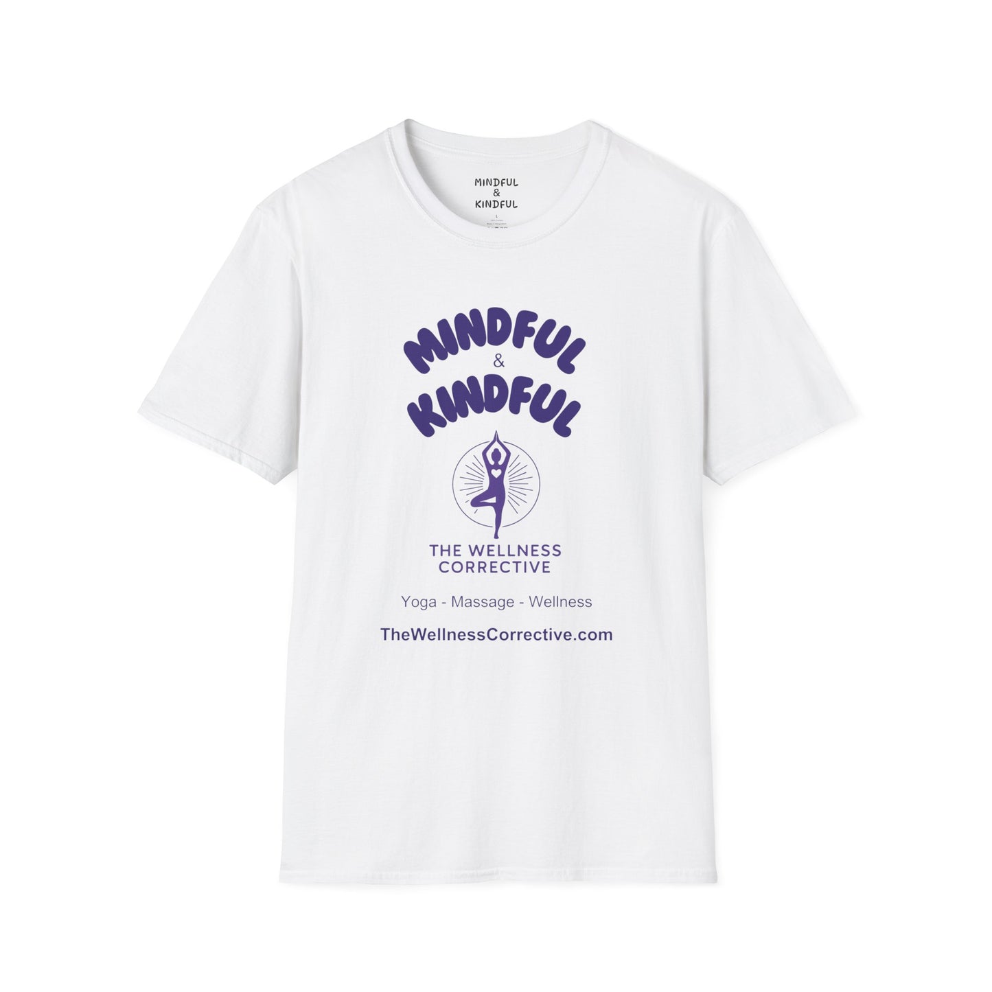 Mindful & Kindful Yoga-Inspired T-Shirt — The Wellness Corrective Tee