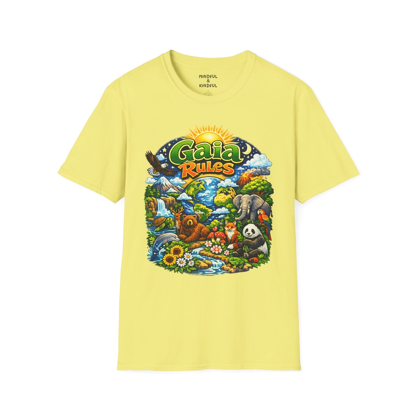 Gaia Rules Nature T-Shirt — Wildlife & Earth Lover Tee